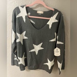 Altar’d State grey star sweater!!